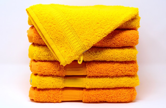 Żółte ręczniki