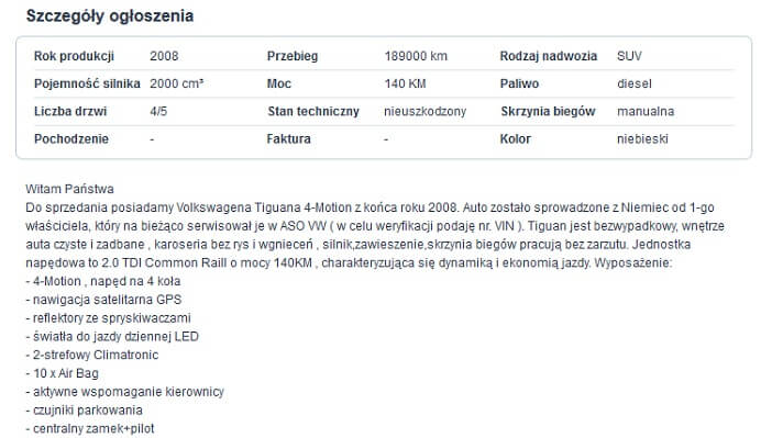 pisanie ogłoszenia